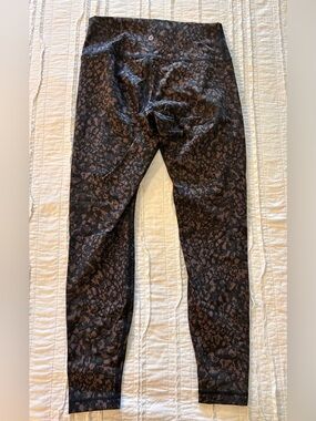 lululemon athletica Brown and Black Patterned Women's Align Leggings